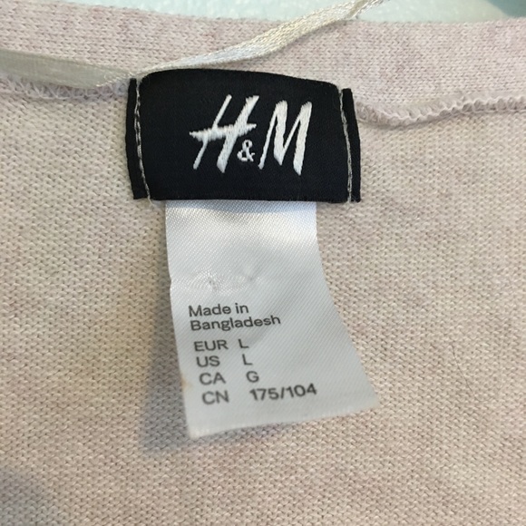 H&M Classic Tan Cardigan Large - Picture 5 of 5
